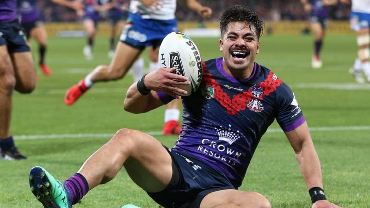 Melbourne Storm winger Young Tonumaipea