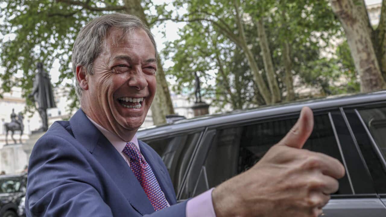Brexit Party leader Nigel Farage