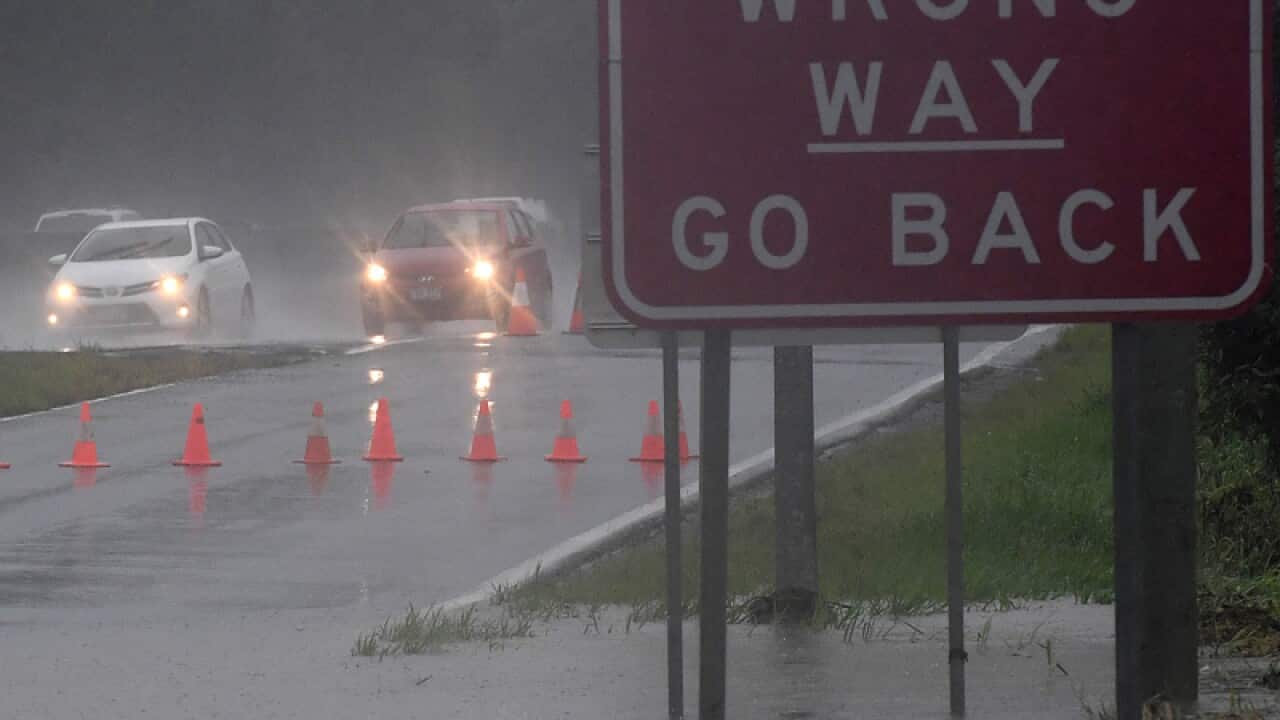 The Pacific Highway off-ramp at Mudgeeraba