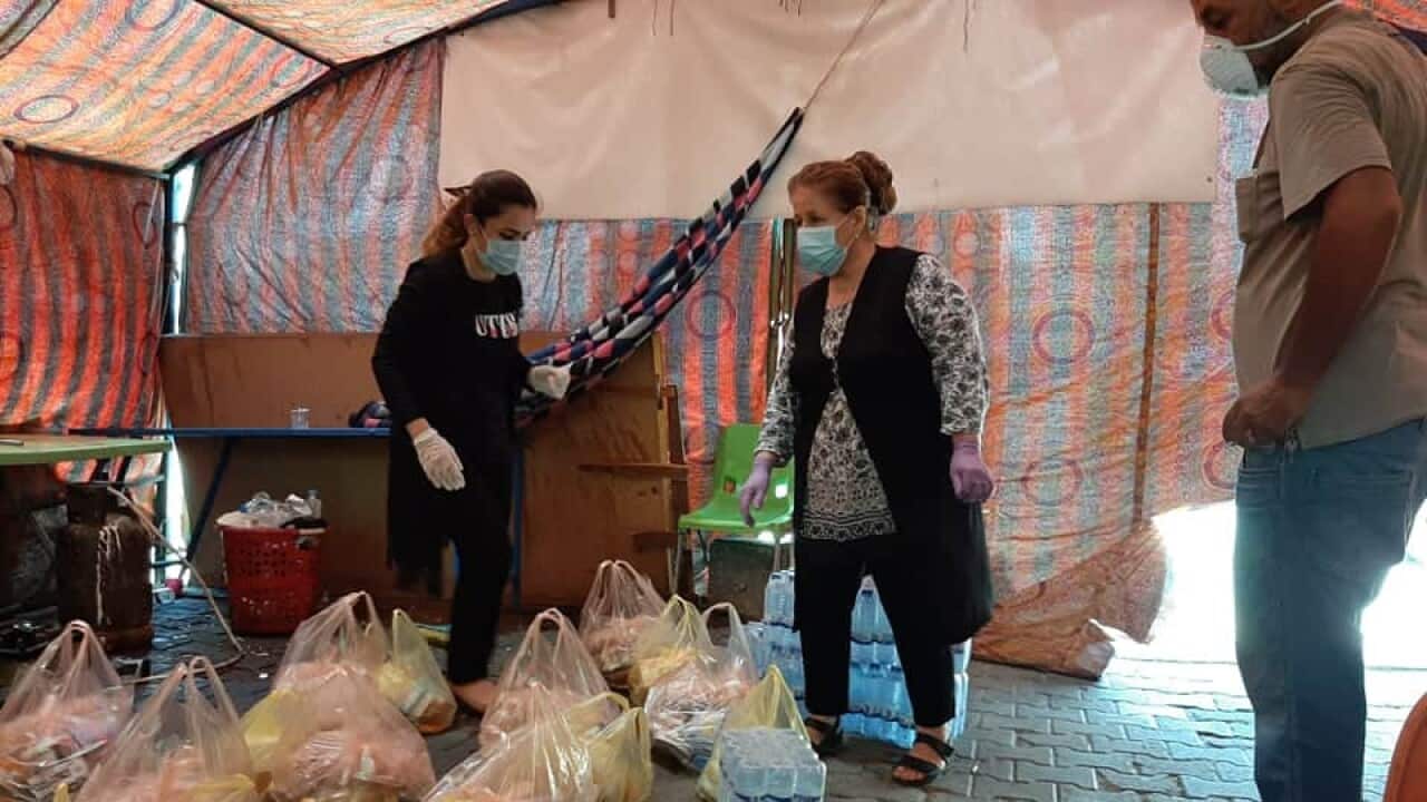 Women In Iraq support the demonstrators