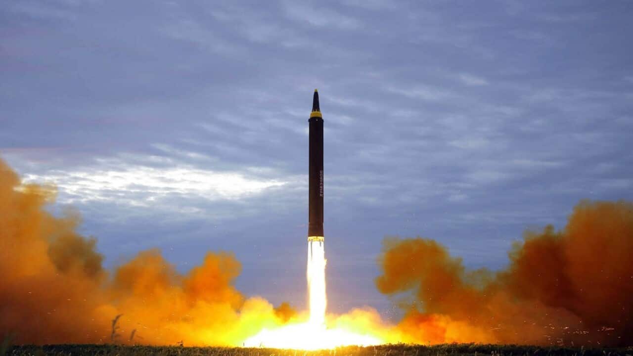 A North Korean missile test in August 2017.