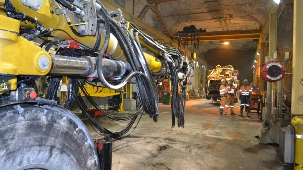 A file image of Newcrest's gold mine Cadia East, in NSW