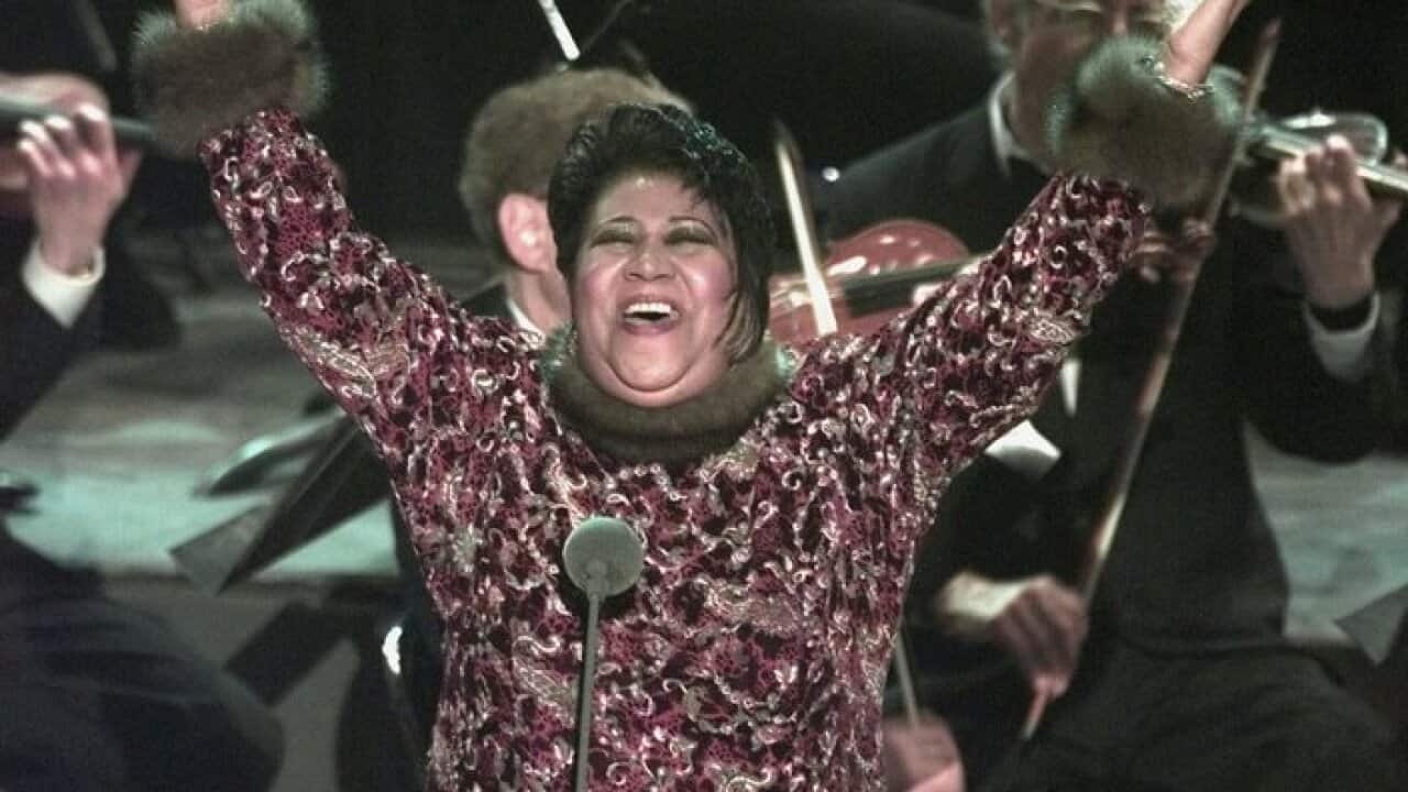 Aretha Franklin ... at the Grammy Awards in 1998