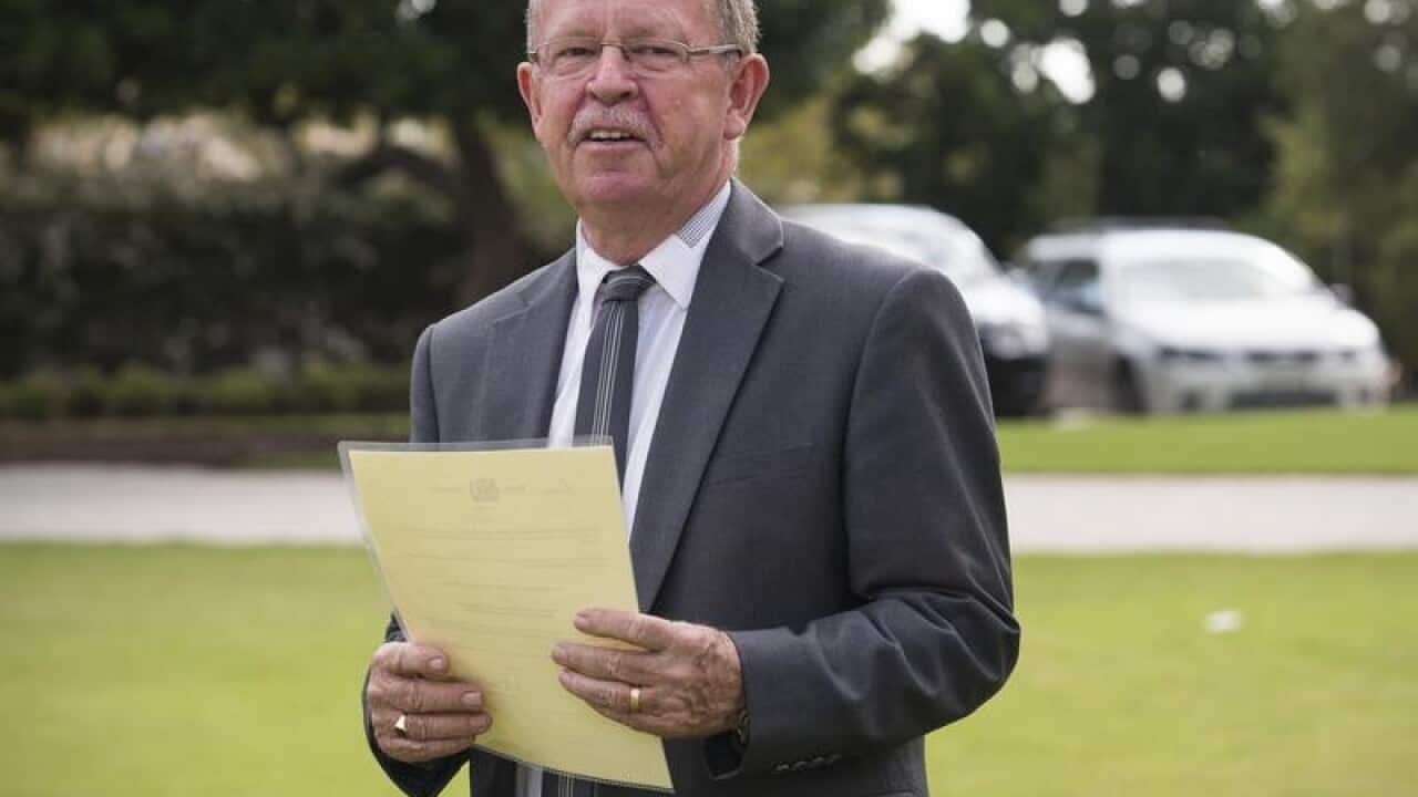 New independent cabinet member Geoff Brock.