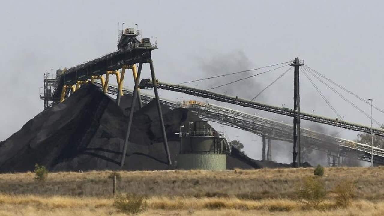 A shot of an operating coal mine.