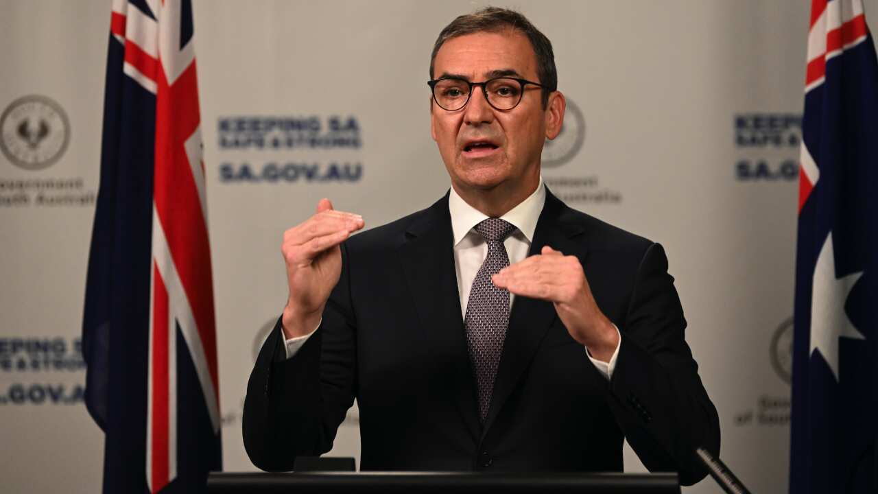 Premier Steven Marshall says the state's lockdown will end at midnight on Tuesday.