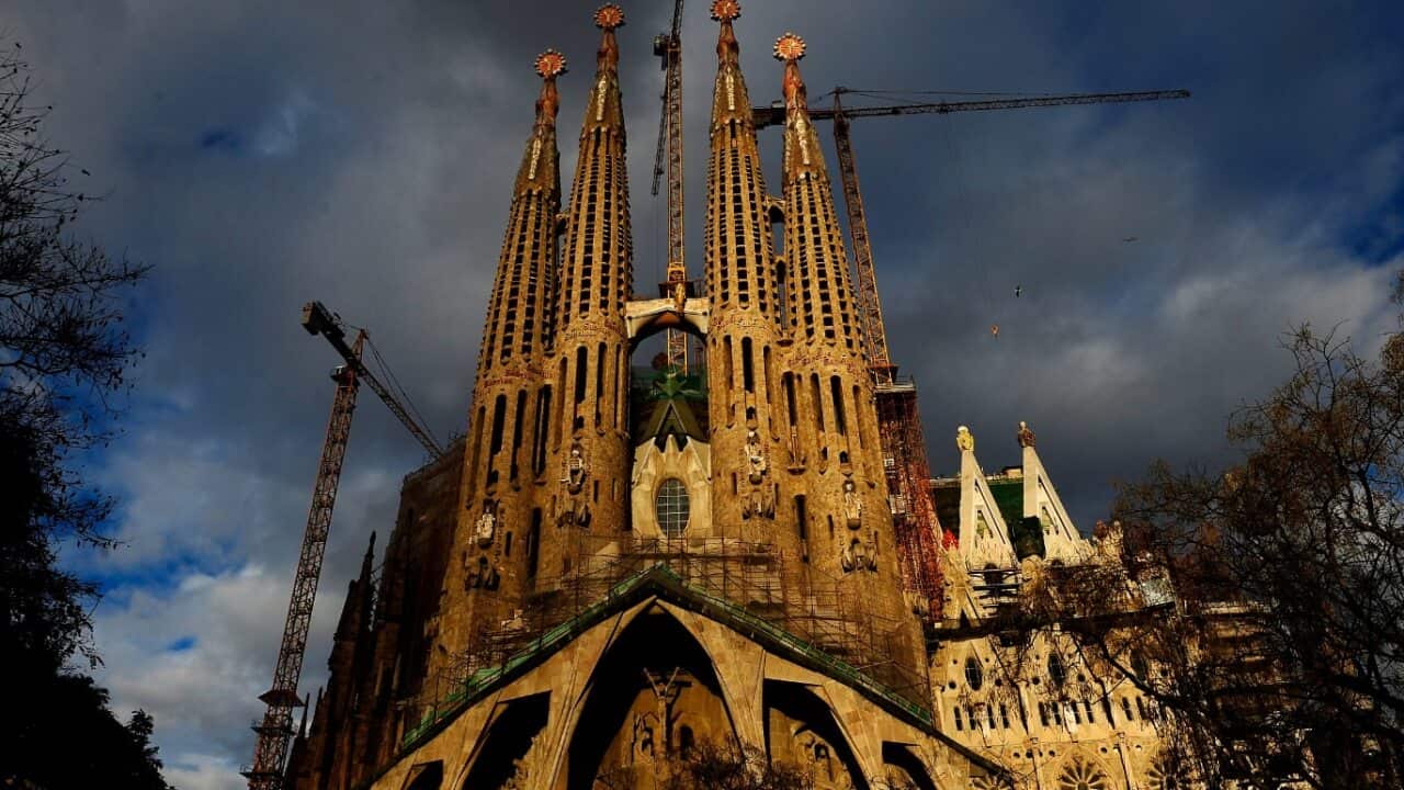 File image of Antoni Gaudi's Sagrada Familia church in Barcelona.