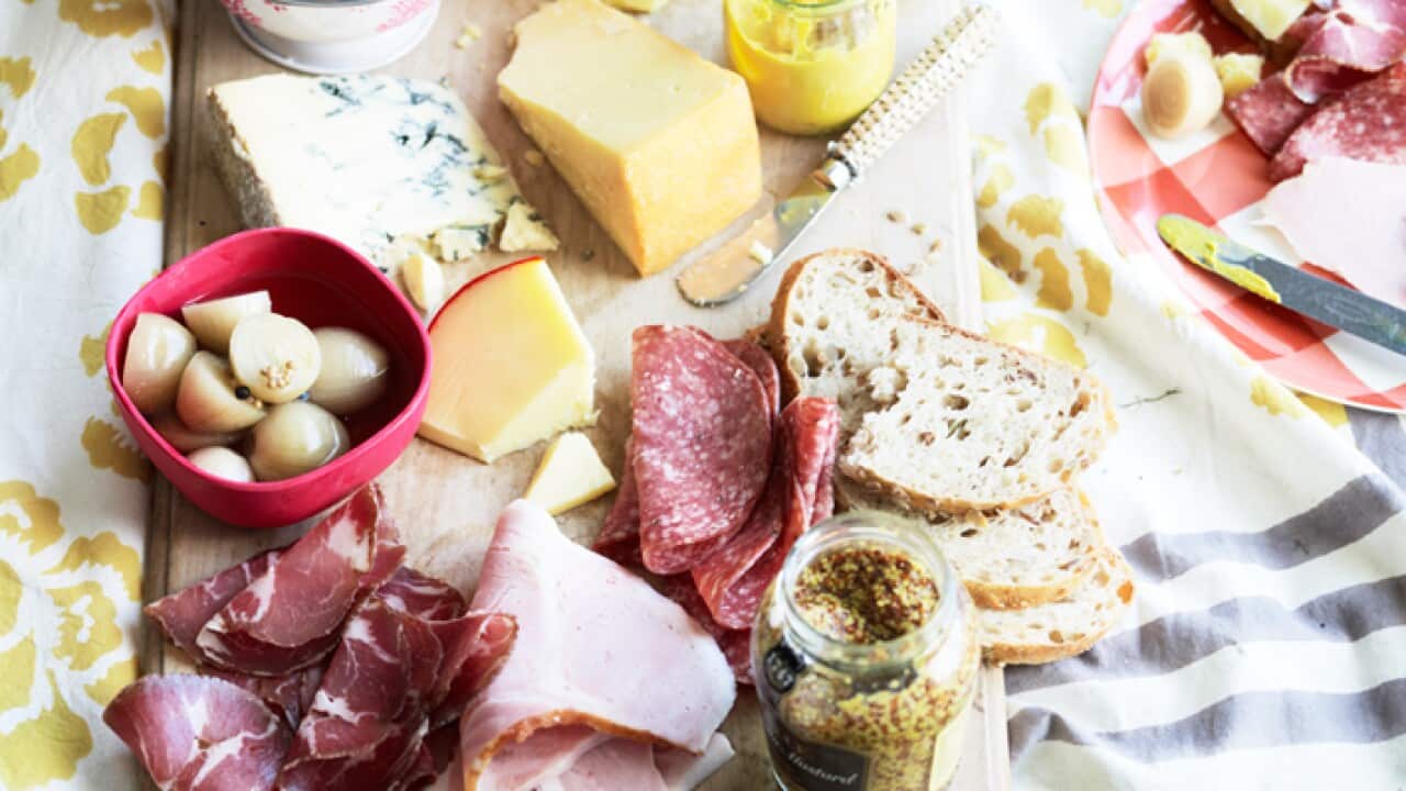 Ploughman’s platter with piccalilli