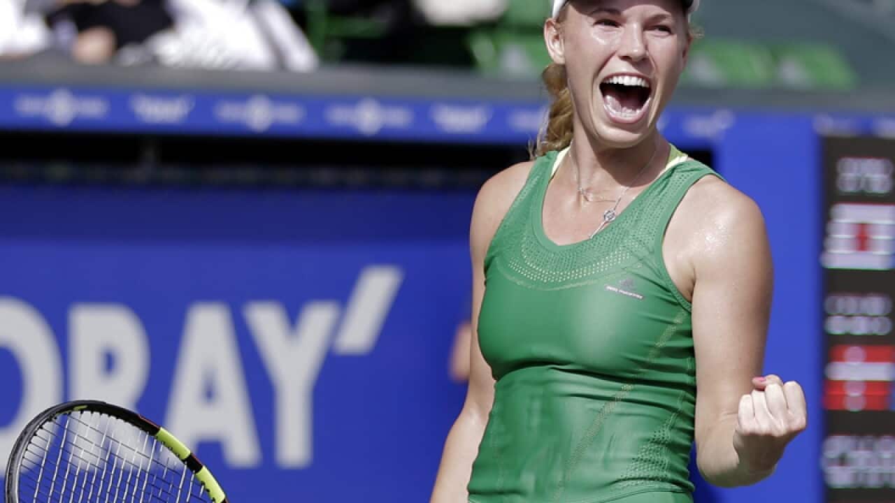 Caroline Wozniacki of Denmark