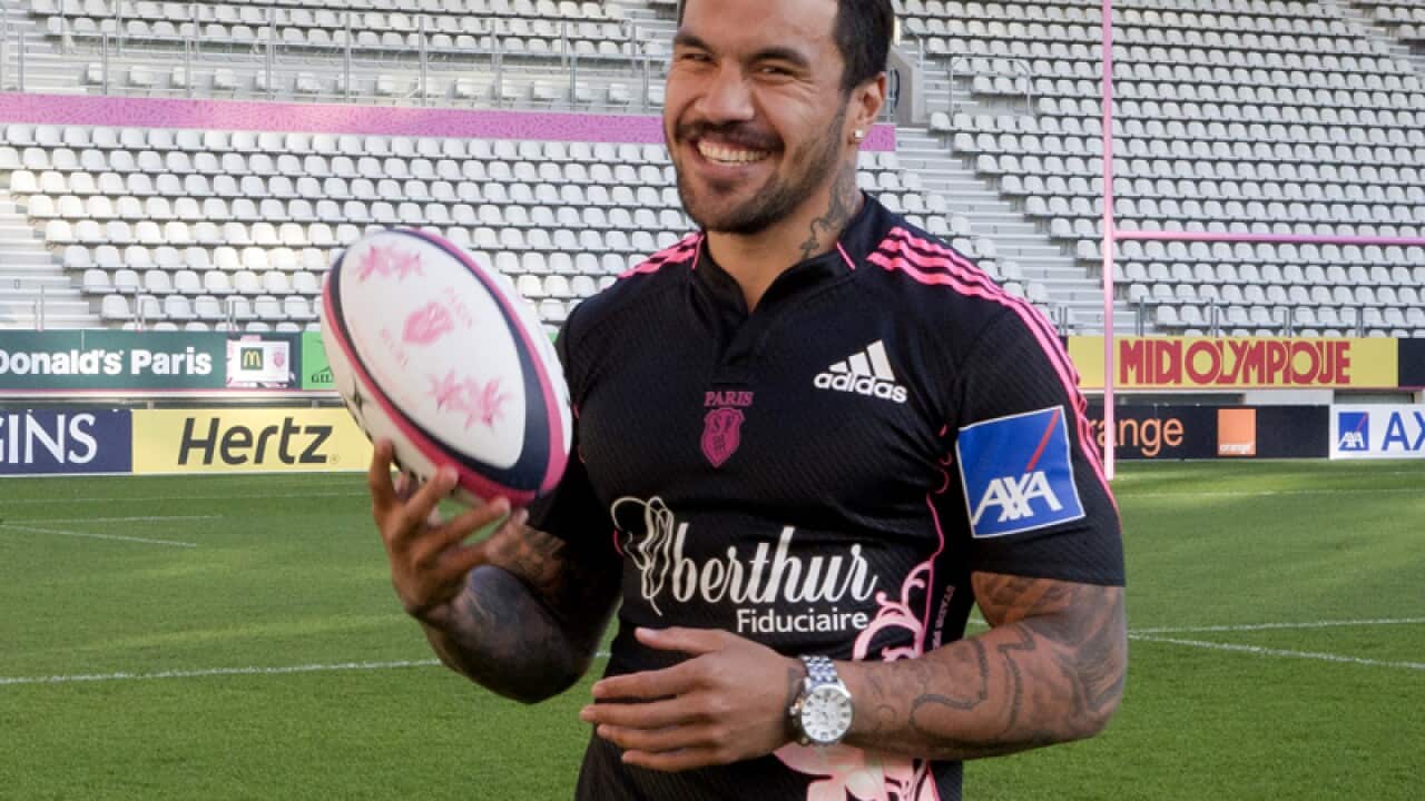 Stade Francais player Digby Ioane