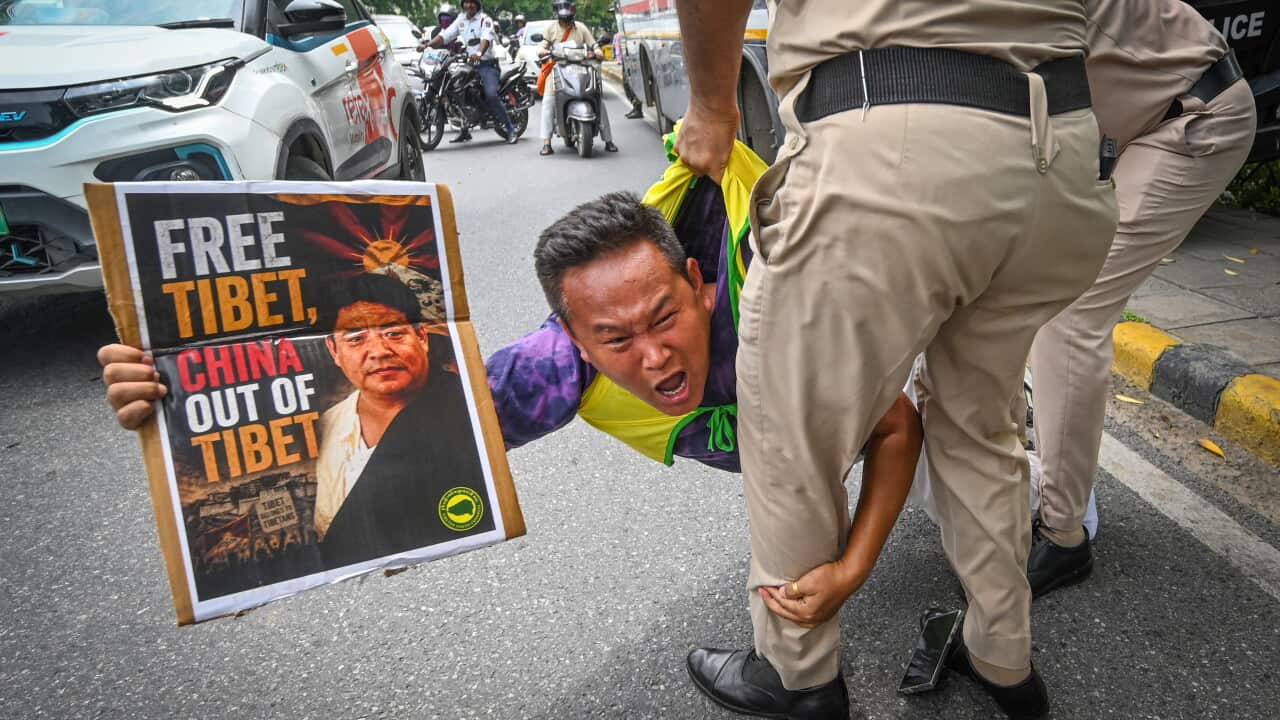 Tibetan Youth Congress Stage Protest Outside Chinese Embassy In Delhi