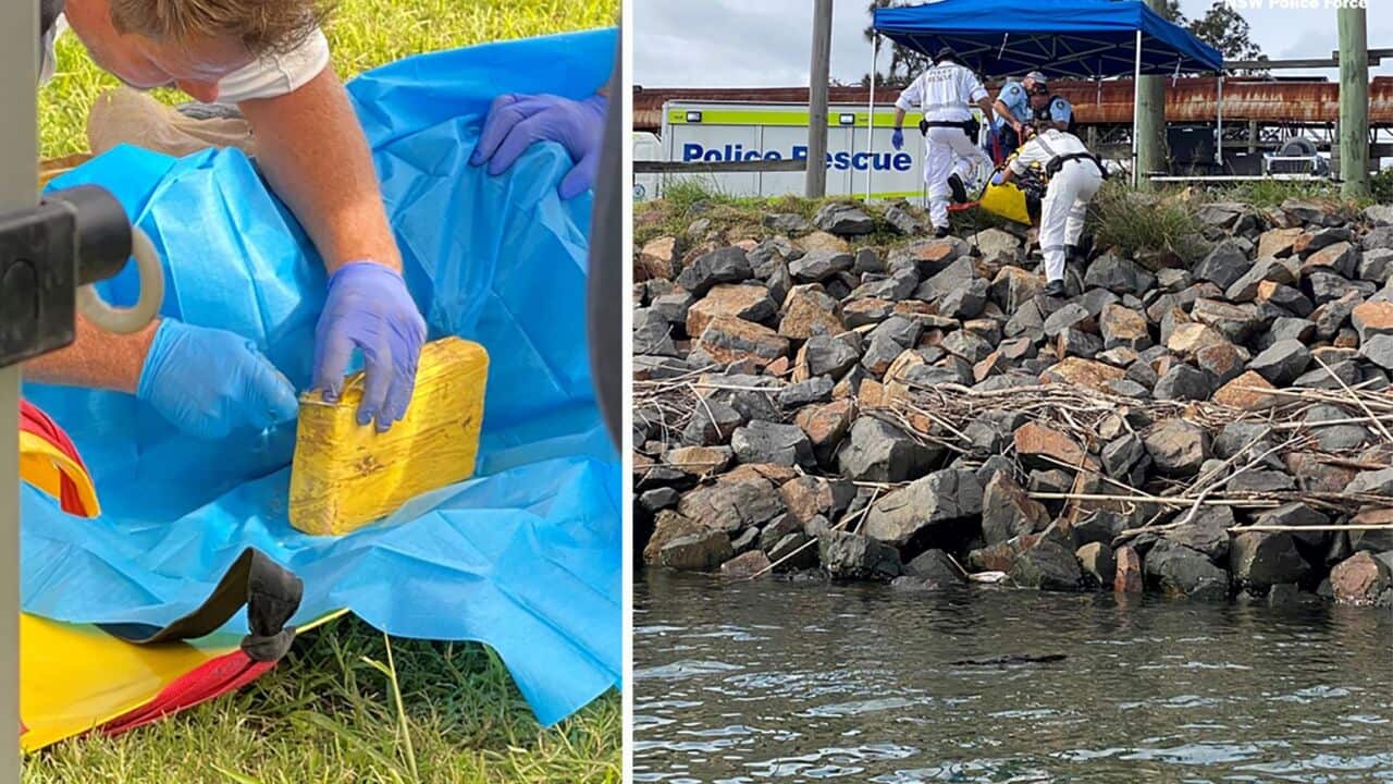 警方在新州紐卡素港發現可卡因以及潛水人士死亡。