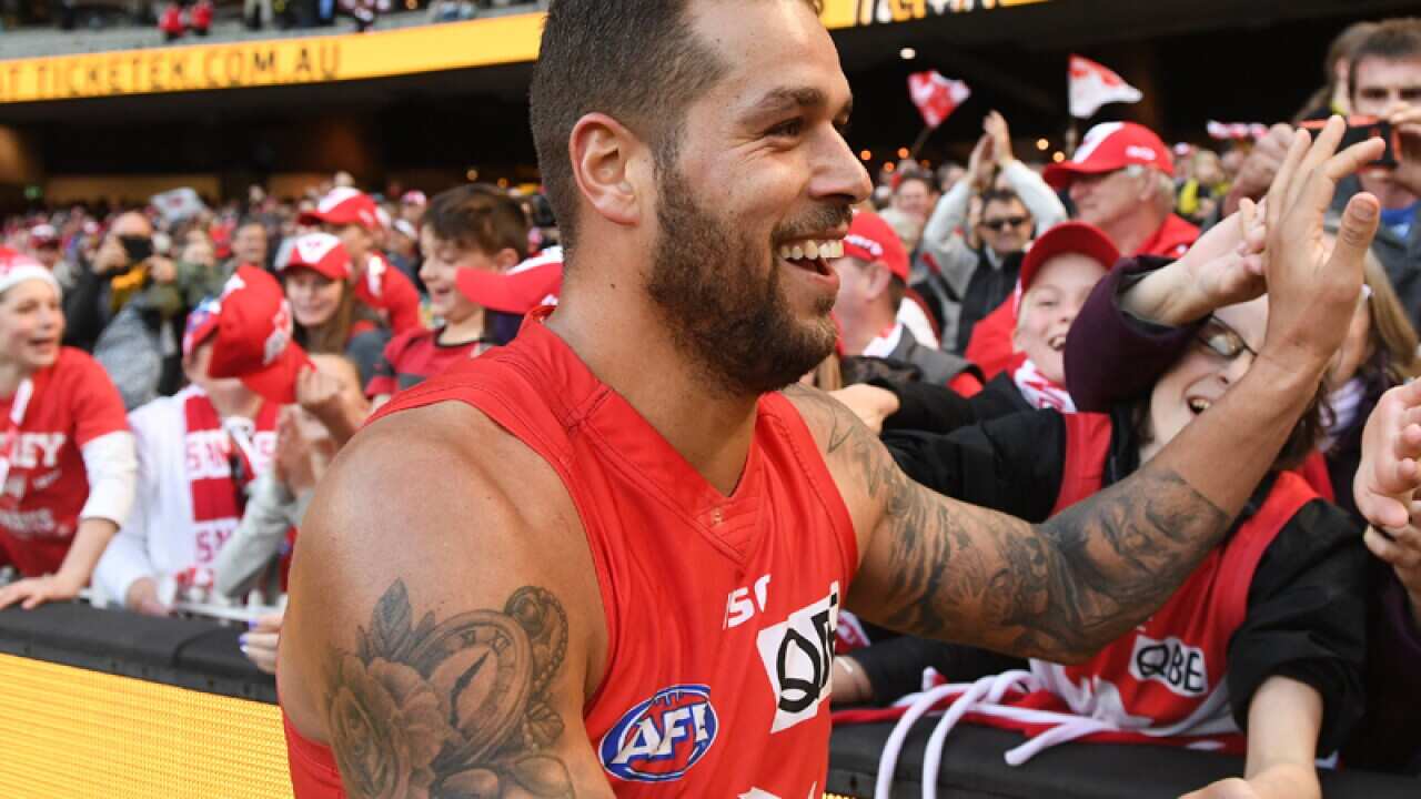 Lance Franklin of the Swans