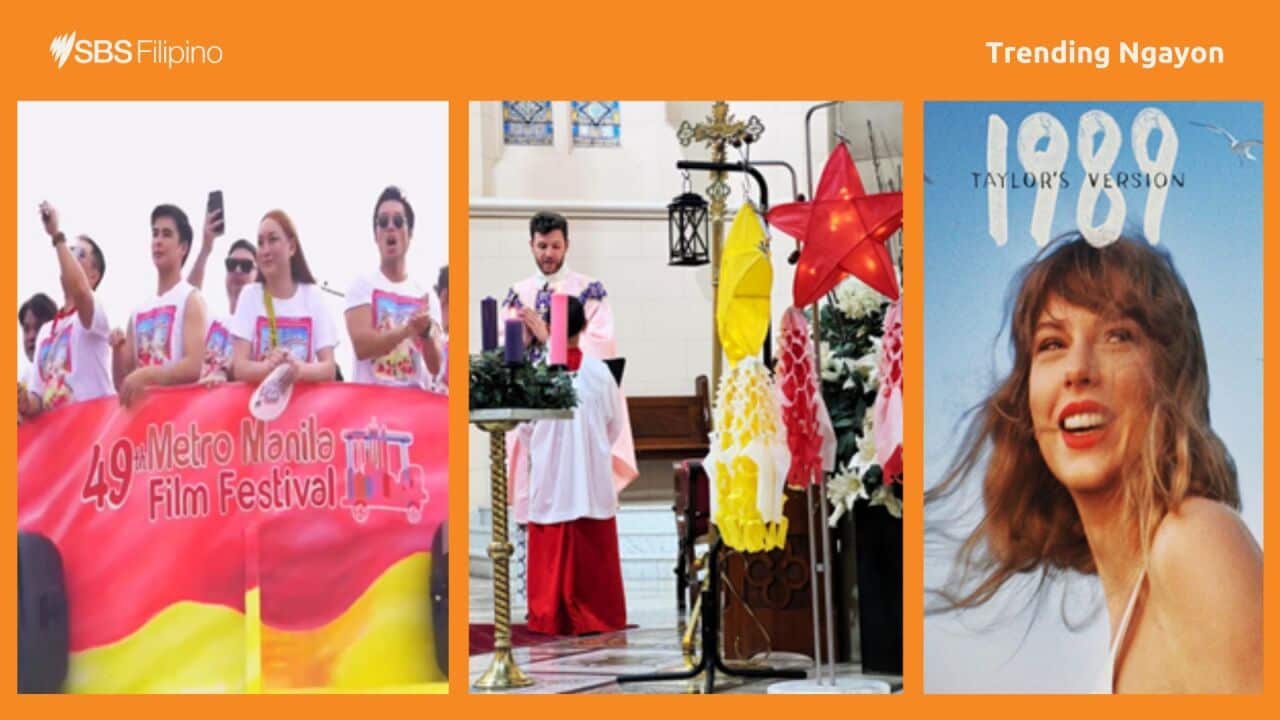 Trending Ngayon: 49th Metro Manila Film Festival's 'Parade of Stars', Filipinos attend Christmas masses and Taylor Swift's 1989 (Taylor's Version) holds the top spot on the ARIA Albums Chart for the seventh straight week.