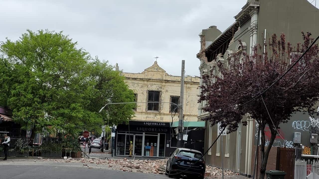 Earthquake damage in Melbourne