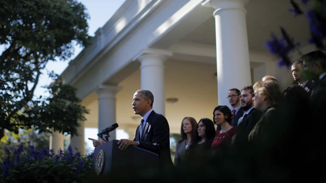 President Barack Obama and supporters of his health care law