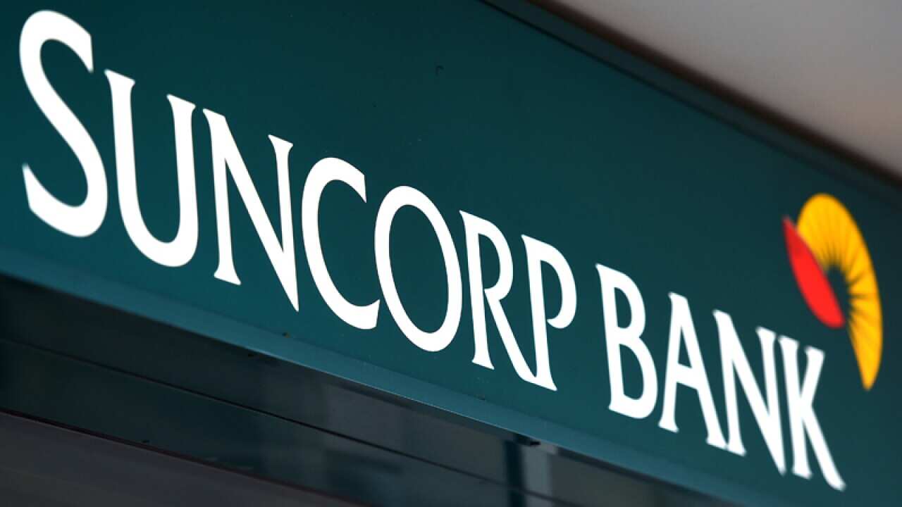 A Suncorp Bank sign in Brisbane