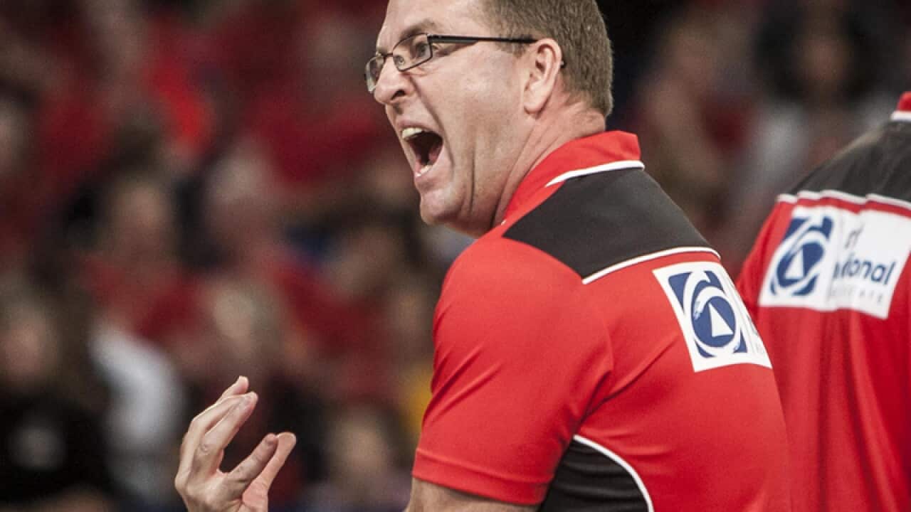 Trevor Gleeson coach of the Perth Wildcats