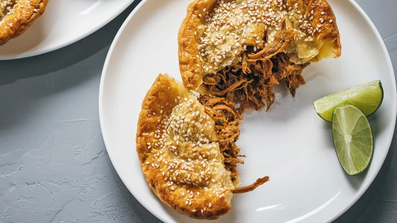 Green curry pork pie