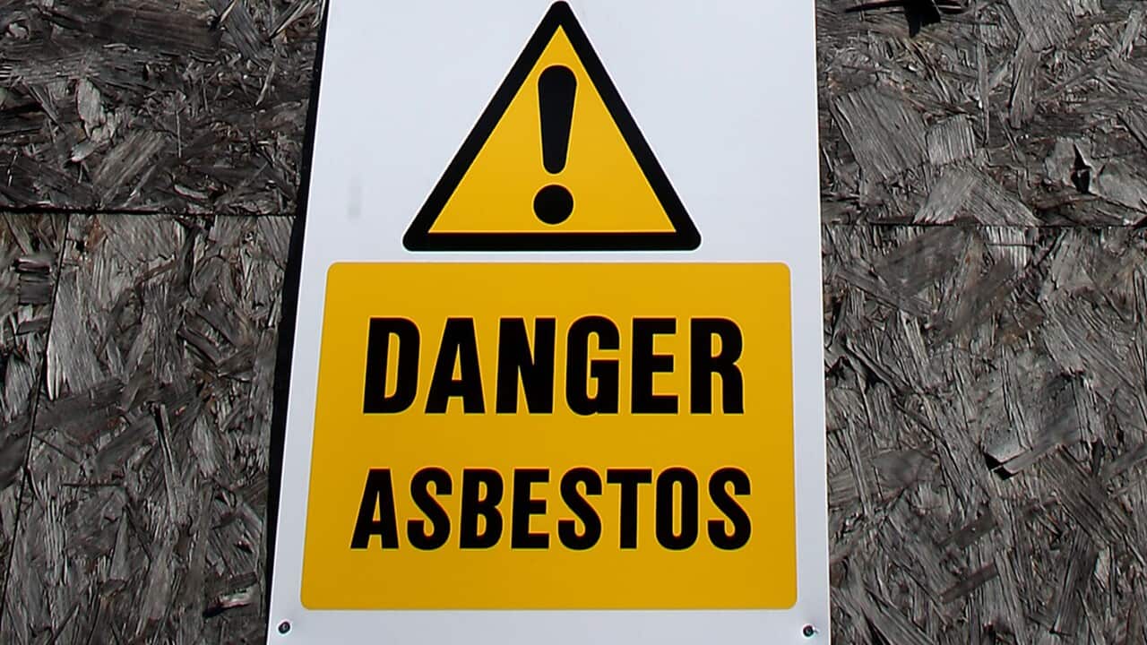 File photo dated 8/2/2009 of an asbestos warning sign. Almost one in four construction workers fear they may have been exposed to asbestos fibres and many would not know what to do about it anyway, a new study reveals.. Issue date: Monday April 9, 2018. R