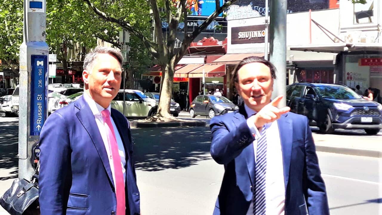 Richard Marles, Bill Papastergiades.