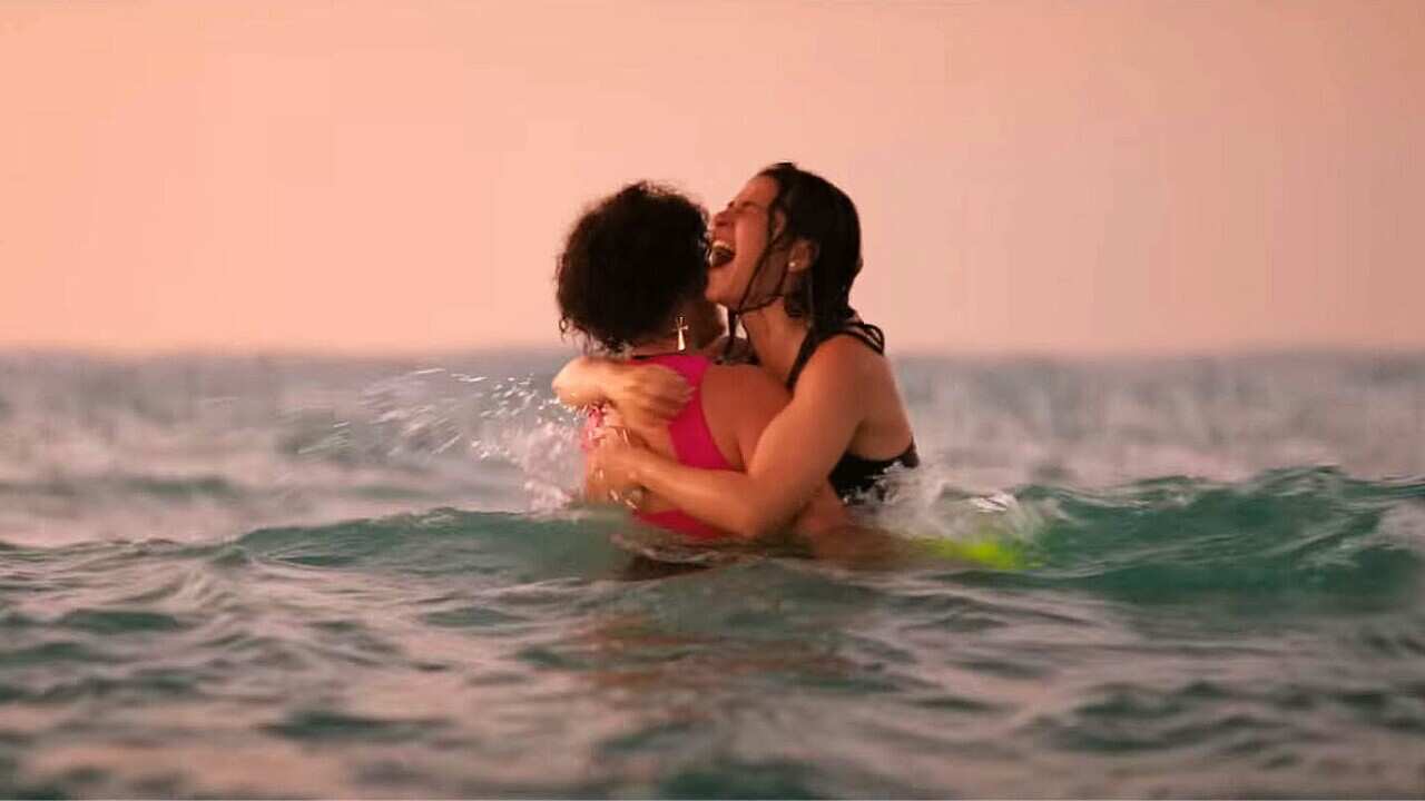 A still from the movie 'The Swimmers'