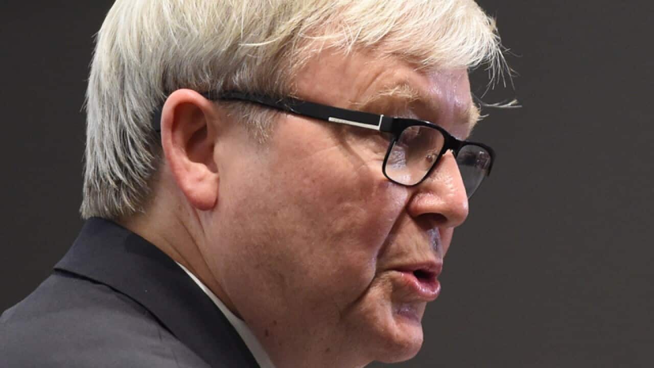 Former Australian prime minister Kevin Rudd