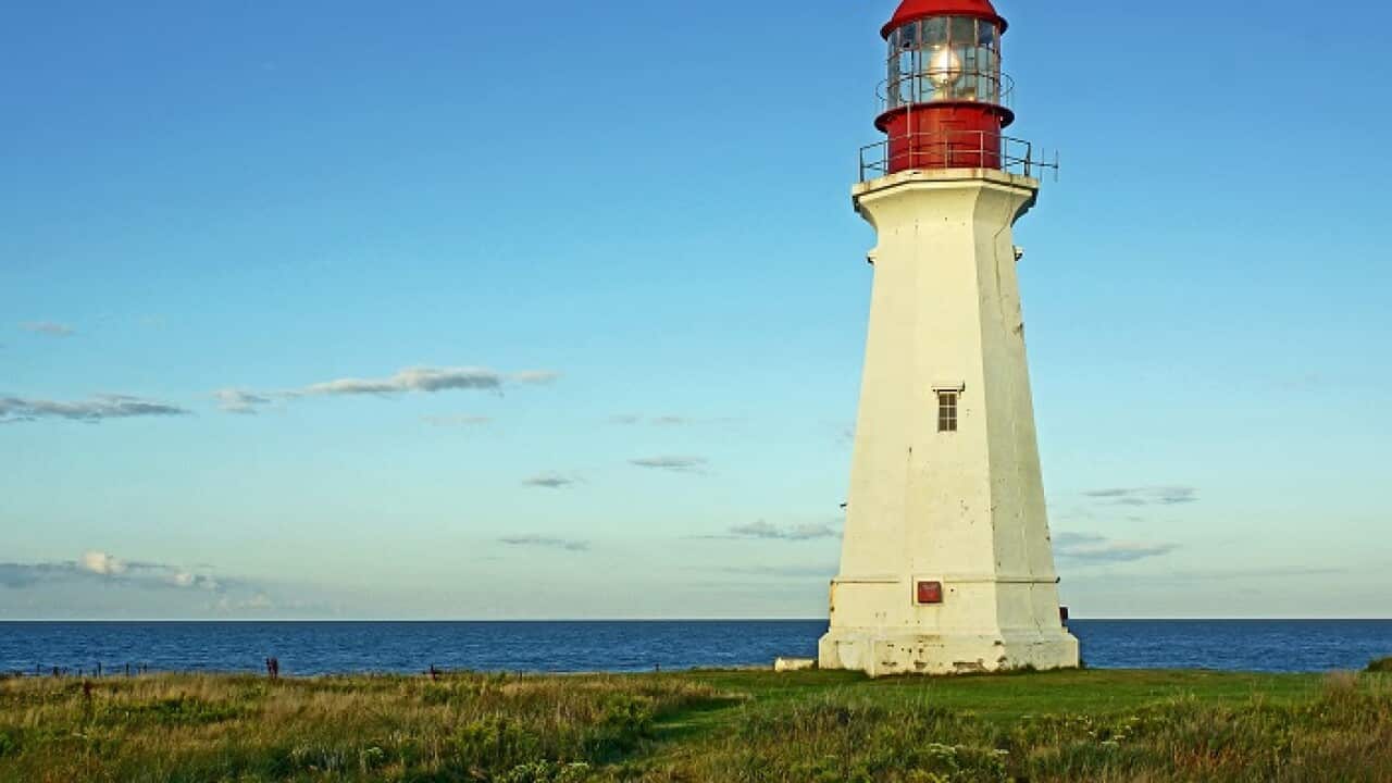 Low point light house in Sydney nova scotia