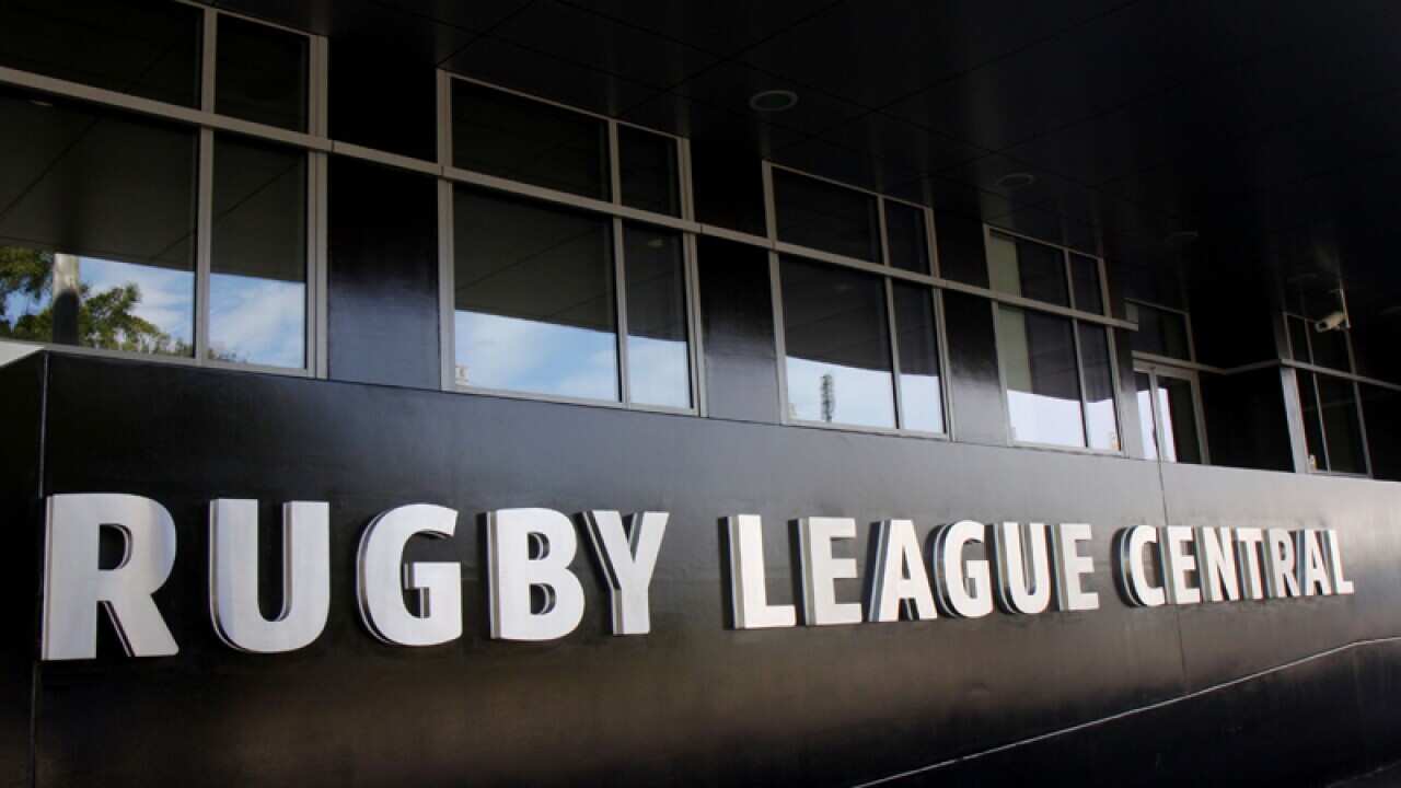 The entrance to Rugby League Central in Sydney