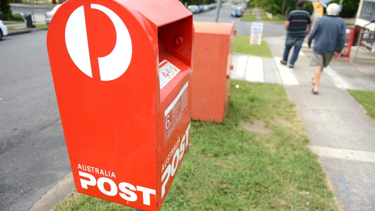 An Australia Post post-box in Brisbane.