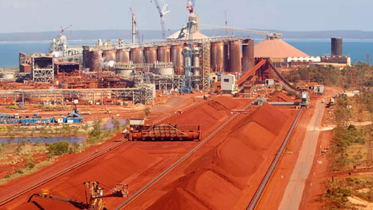 The Alcan Gove Alumina refinery in the Northern Territory