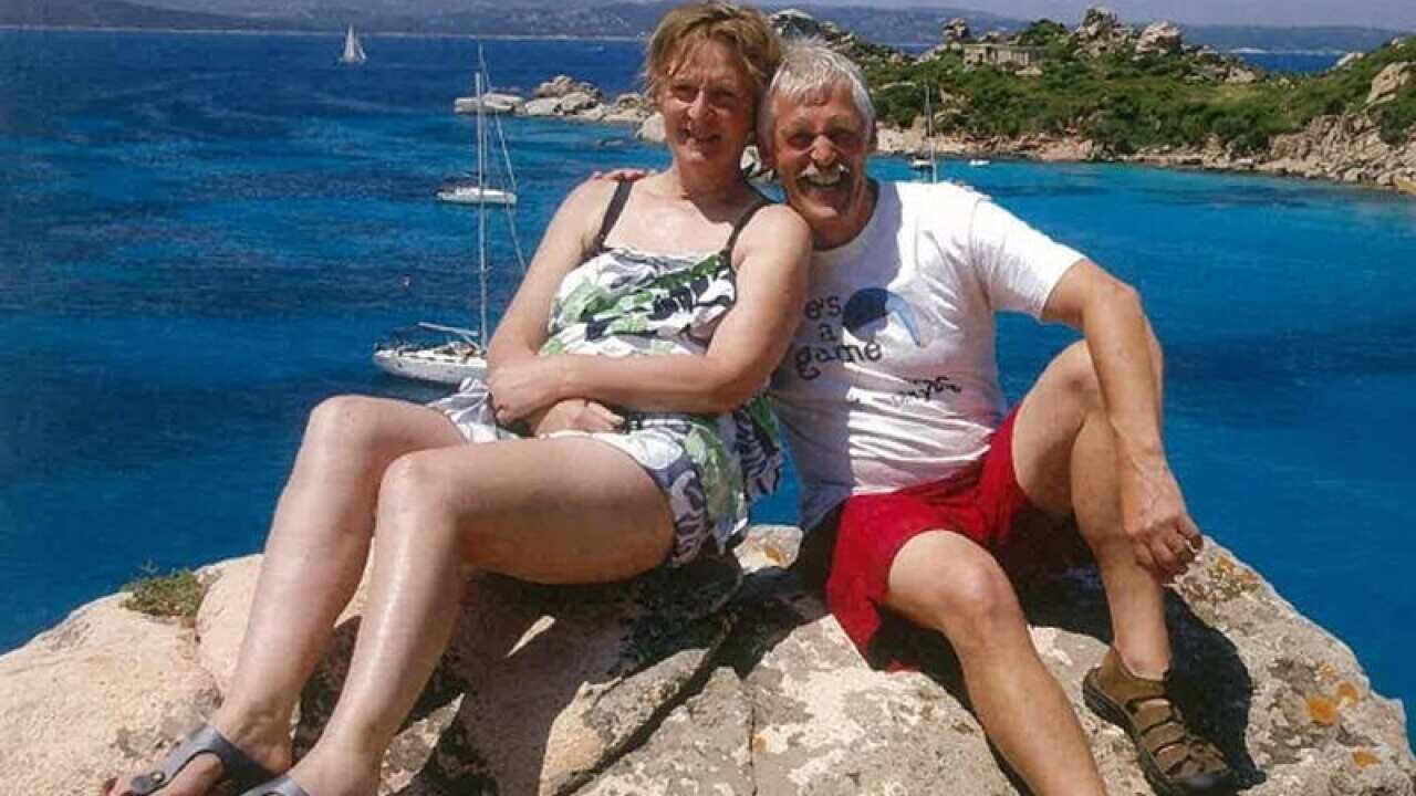 Essendon couple Trevor Salvado and Jacinta Bohan.