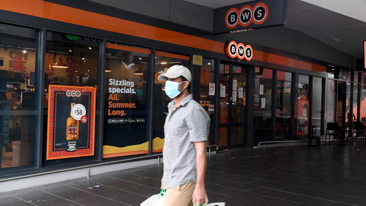 A General view of the BWS store at Berala in Sydney that became the centre for contamination