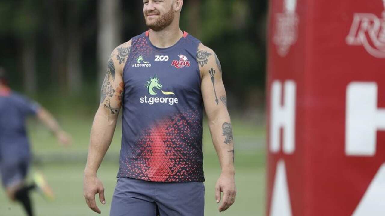 Scott Higginbotham in action during a training session.
