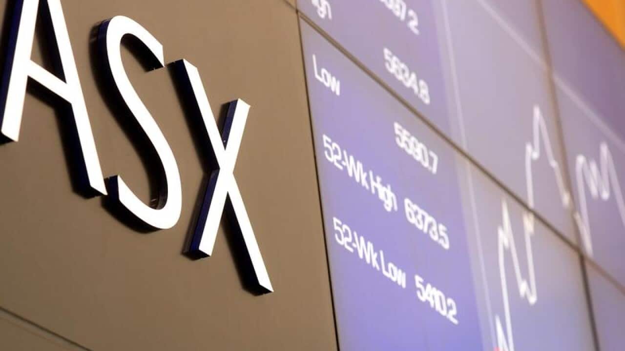 The Australian Stock Exchange (ASX) trading board in Sydney.