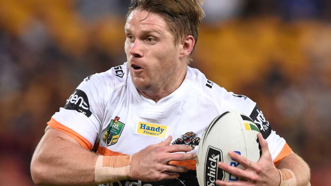 West Tigers player Chris Lawrence