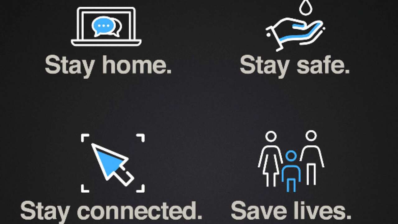 Stay home Save lives inforgraphic