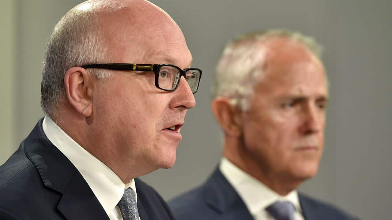Attorney General George Brandis and Prime Minister Malcolm Turnbull.