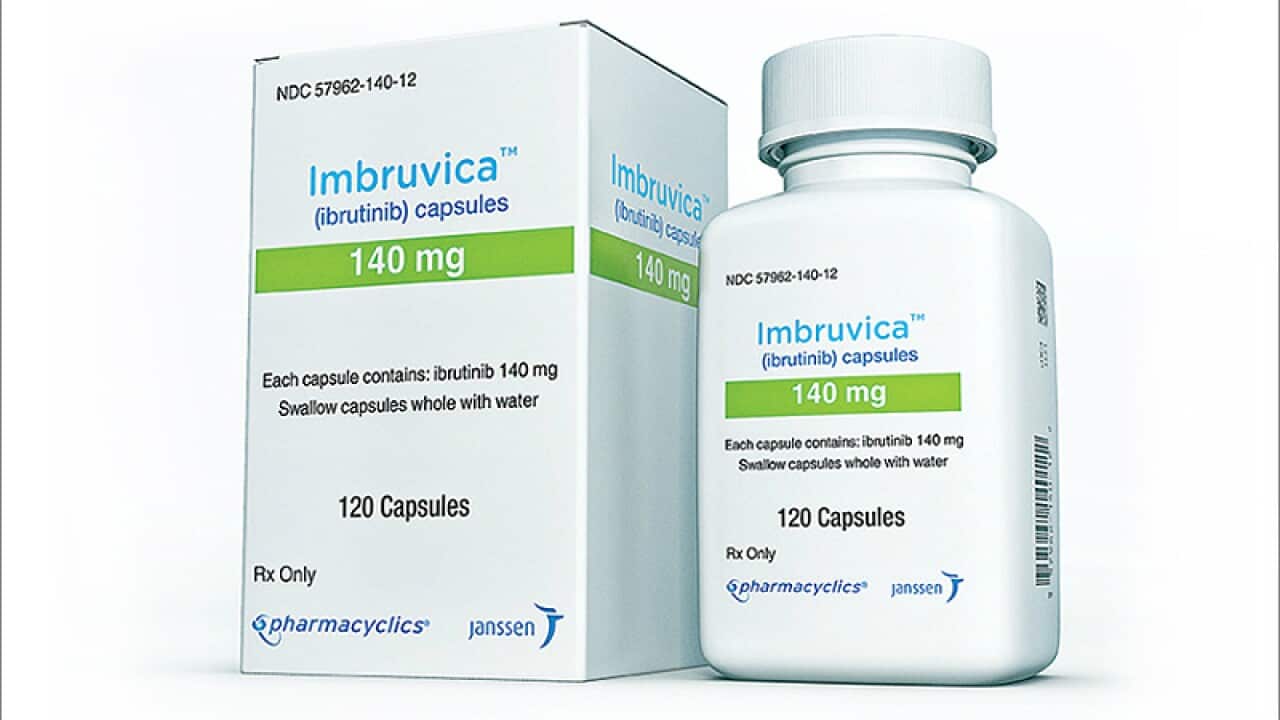 Ibrutinib (Imbruvica, Pharmacyclics), hailed as a "turning point" in the treatment for chronic lymphocytic leukemia (CLL).