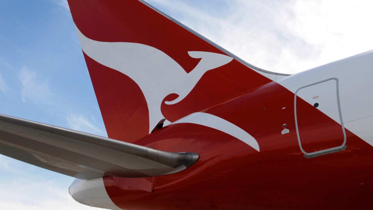 A Qantas Boeing 767 in Sydney
