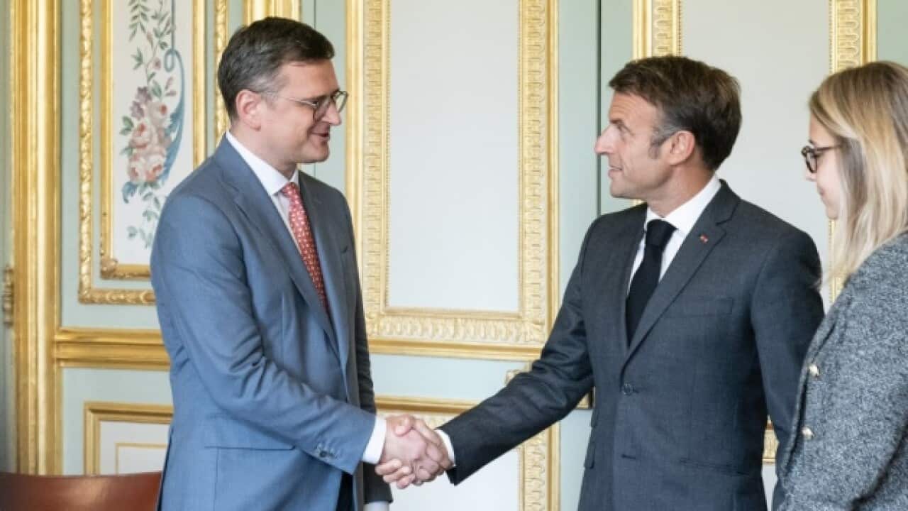 Minister of Foreign Affairs of Ukraine Dmytro Kuleba discussed military support for Ukraine, the Peace Formula, and the Ukrainian grain exports with President of France.jpeg