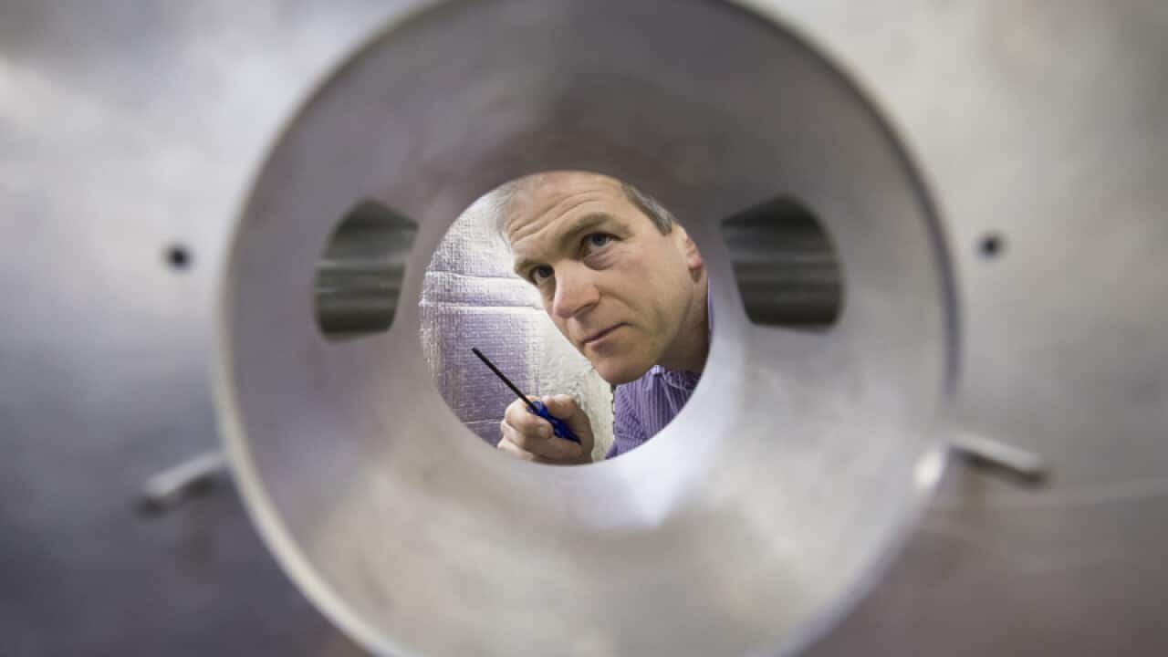 Dr Angus Bell at the Institute of Gravitational Research, Glasgow