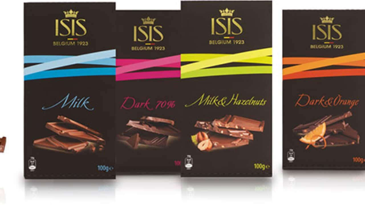 A range of ISIS chocolate products as shown on the company's website
