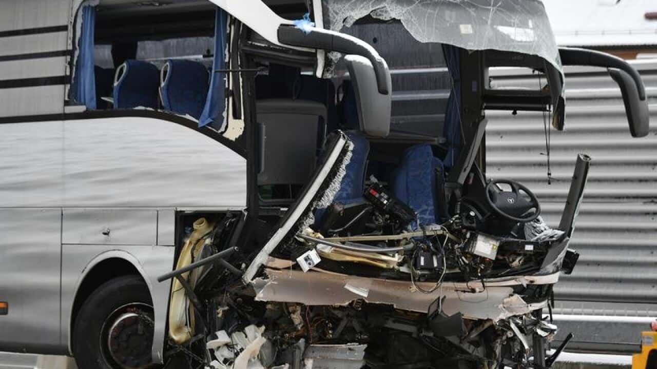 Swiss bus crash, Zurich.