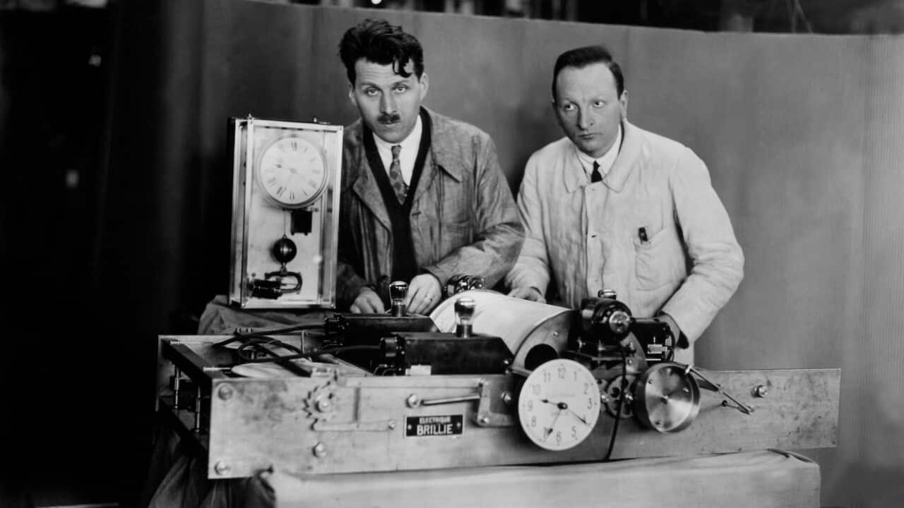 The French Academy Of Sciences displays the Talking Clock In Paris in 1932