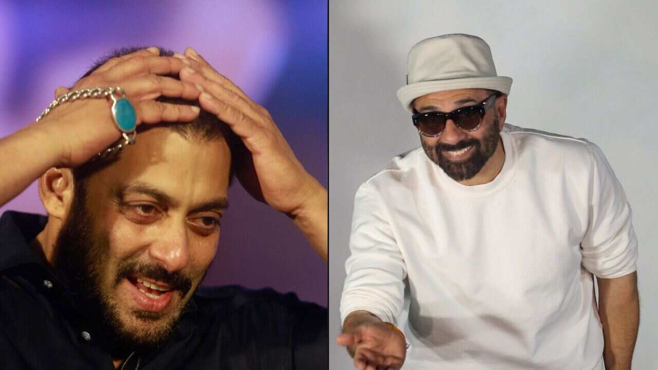 Bollywood actors Salman Khan and Sunny Deol