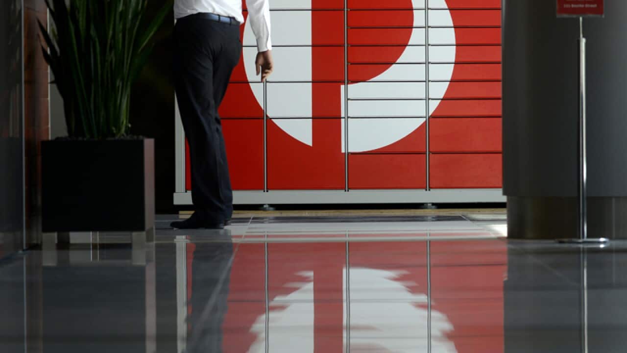 The logo of Australia Post