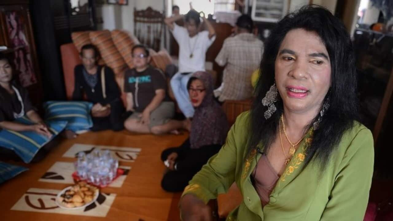 Transgender activist Yulianus Rettoblaut - AFP 16 SEP 2018.