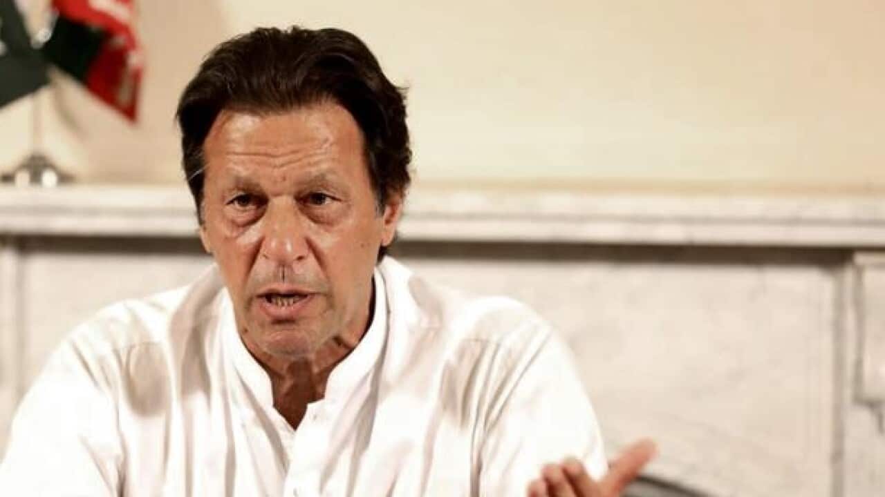 Imran Khan declared Pakistan election win.