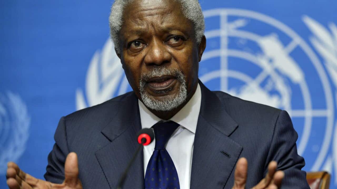 UN envoy Kofi Annan says he has agreed on a new approach with Syria's president to end the conflict.